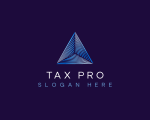Tax - Pyramid Abstract Triangle logo design
