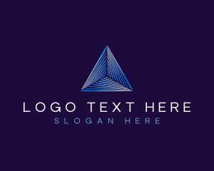 Triad - Pyramid Abstract Triangle logo design