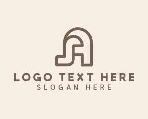 Brand - Creative Studio Letter A logo design