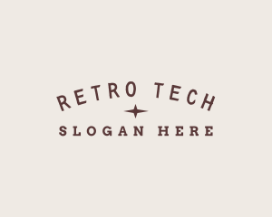 Stylish Retro Star logo design