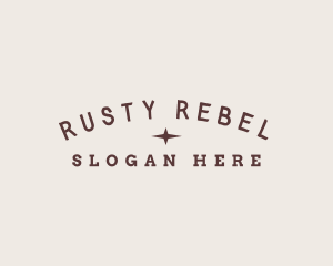 Stylish Retro Star logo design