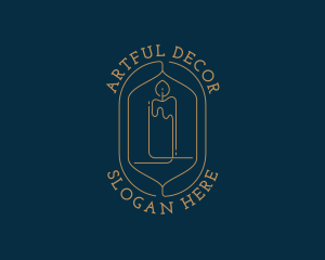 Artisanal Candle Decor logo design