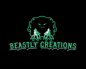 Scary Monster Beast logo design