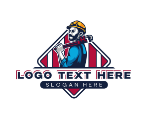 Tools - Handyman Plumber Wrench logo design