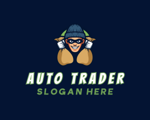 Dealer - Money Thief Robber logo design