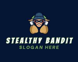 Robber - Money Thief Robber logo design