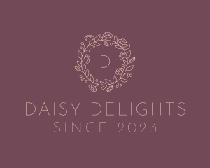 Daisy - Daisy Flower Wreath logo design