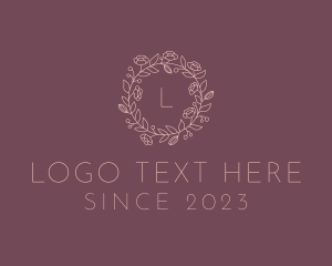 Flower - Daisy Flower Wreath logo design