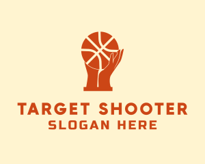 Shooter - Basketball Tournament Hand Trophy logo design