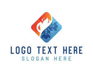 Industrial - Heating Cooling Industry logo design