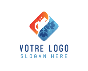 Heating Cooling Industry Logo