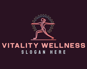 Yoga Wellness Exercise logo design