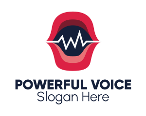 Voice Recording Soundwave logo design