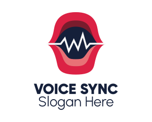 Dubbing - Voice Recording Soundwave logo design