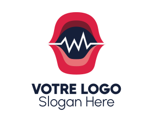 Speech - Voice Recording Soundwave logo design