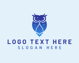 Night - Night Owl Bird logo design