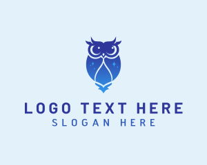 Wisdom - Night Owl Bird logo design