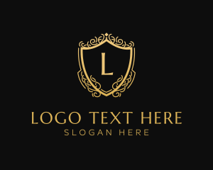 Clothing Line - Luxury Classy Shield logo design