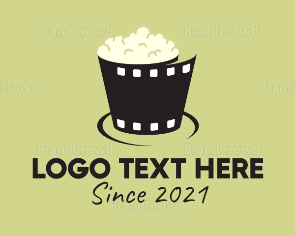 Popcorn Cinema Reel Logo