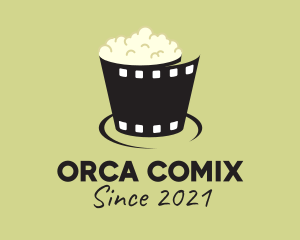 Junk Food - Popcorn Cinema Reel logo design