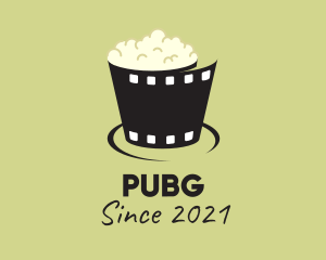 Movie Review - Popcorn Cinema Reel logo design