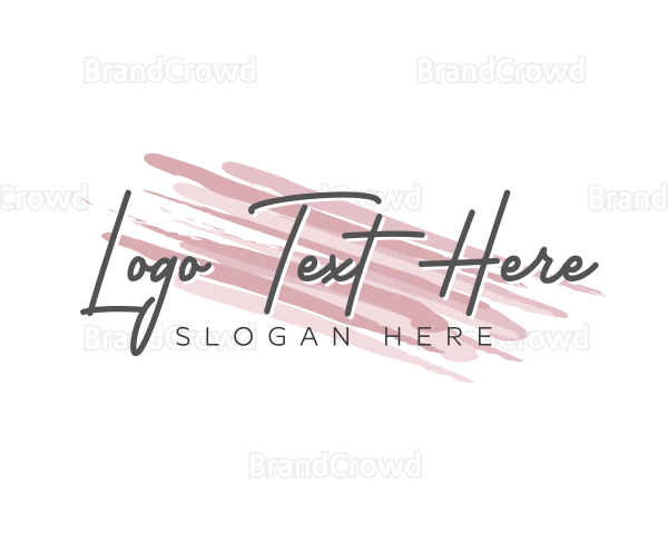 Makeup Beauty Wordmark Logo