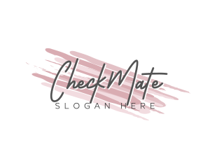 Makeup Beauty Wordmark logo design