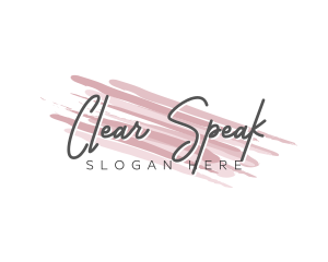 Makeup Beauty Wordmark logo design