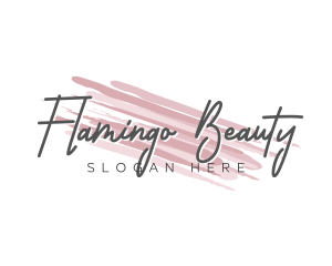 Makeup Beauty Wordmark logo design