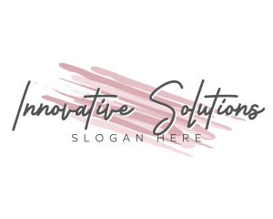 Makeup Beauty Wordmark logo design