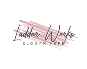 Makeup Beauty Wordmark logo design