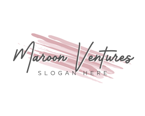 Makeup Beauty Wordmark logo design