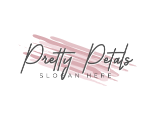 Makeup Beauty Wordmark logo design