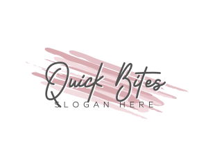 Makeup Beauty Wordmark logo design