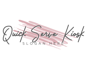 Makeup Beauty Wordmark logo design