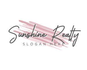 Makeup Beauty Wordmark logo design