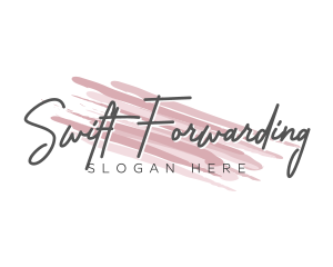 Makeup Beauty Wordmark logo design