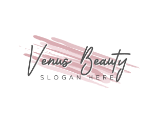 Makeup Beauty Wordmark logo design