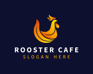 Rooster - Flaming Rooster Cuisine logo design
