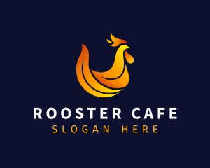 Flaming Rooster Cuisine logo design