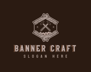 Hammer Carpentry Woodwork logo design