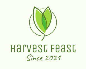 Organic Seedling Plant  logo design