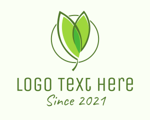 Ecosystem - Organic Seedling Plant logo design
