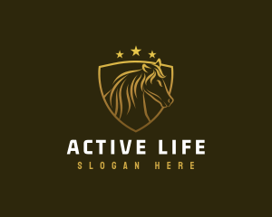 Golden - Golden Horse Premium logo design