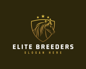 Golden Horse Premium logo design