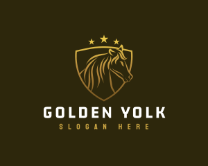 Golden Horse Premium logo design