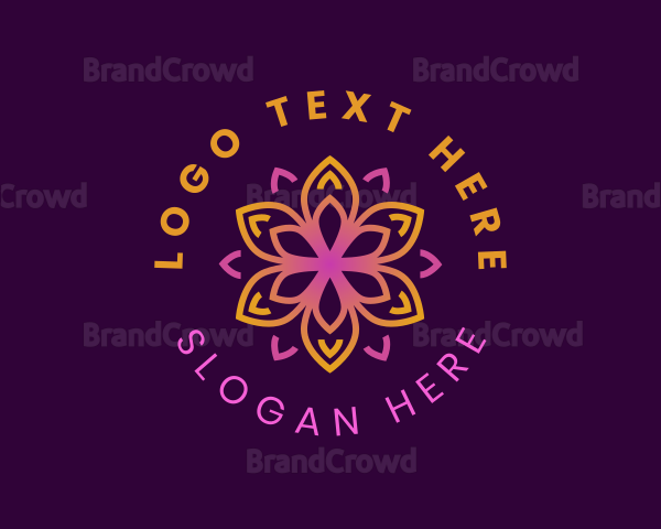 Kaleidoscope Flower Petal Logo