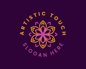 Kaleidoscope Flower Petal logo design