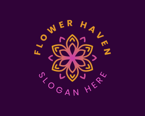 Kaleidoscope Flower Petal logo design