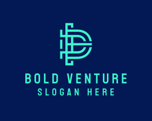 Venture - Cryptocurrency Tech Company logo design